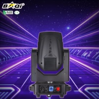 Projecteur de scène LED mobile 3-en-1 250W, faisceau, spot, wash, émission RGB, RDM, CTO, motifs variés, IP33, Ra80, 8500lm, 9000K, 6 prismes