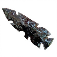 Magnifique poignard en obsidienne noire sculpté et gravé à la main, 6 pouces, figurine artisanale de qualité supérieure, mascotte Wiccan MUNTAHA