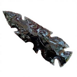 Hermosa Daga de Obsidiana Negra de 6 Pulgadas Tallada a Mano, Figura Decorativa Premium Hecha a Mano, Amuleto Wiccano - Product Image 1