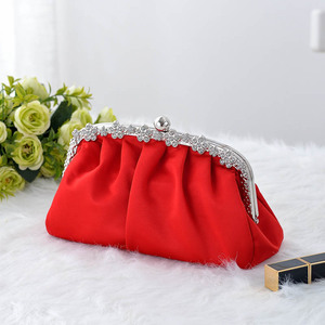 Custom Logo Multi Color Exquisite Handmade Diamond Compact Portable <b>Bag</b> Glamorous Purse for Bridal Wedding Luxury Clutch <b>Bag</b> - Product Image 2