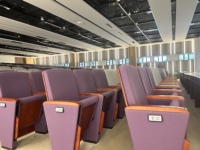Chaise de théâtre pliable contemporaine en aluminium, siège commercial pour auditorium avec tablette d'écriture, pour salle de conférence et église
