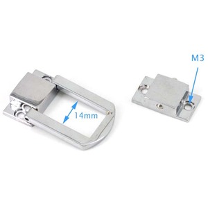 Loquet à bascule en argent pour <span class=keywords><strong>coffre</strong></span>, valise, boîtes, coffres, trousseaux, fermoir <span class=keywords><strong>de</strong></span> verrouillage pratique pour outils et bibelots - Product Image 5