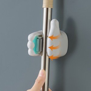 Multifunction <b>Mop</b> Holder Stainless Steel <b>Wall</b> Mounted Suction Cup Bathroom Storage Hook For <b>Mop</b> And Broom - Product Image 2