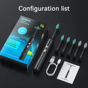 Wholesale 5 Working Mode Sonic Electric Customized Logo Low Noise Powerful Waterproof Cleaning Sonic Toothbrush Thin