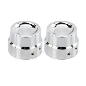 Cubierta del eje trasero delantero de la motocicleta, tuerca cromada para <span class=keywords><strong>Harley</strong></span> Sportster XL Dyna Fat Bob CVO Touring Street Road Softail - Product Image 1