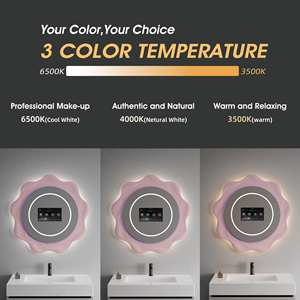 <span class=keywords><strong>Miroir</strong></span> de salle de bain intelligent <span class=keywords><strong>avec</strong></span> TV, LED AI à contrôle tactile, 3 couleurs dimmables, forme irrégulière, connectivité Wi-Fi pour hôtels (vente en gros) - Product Image 6