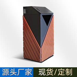 <b>Large</b> outdoor trash can, commercial stainless steel trash can, waste sorting <b>bin</b>, sanitation <b>large</b>-capacity ashtray. - Product Image 4