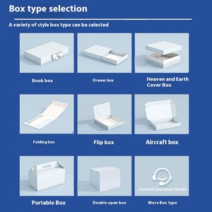 Tùy chỉnh cao cấp tinh tế màu xanh hộp giấy Matt cán long lanh Băng Thế Giới Bìa hộp quà tặng bao bì tái sử dụng in logo - Product Image 3