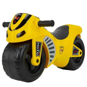 Children's Motorcycle Balance Bike 1-3 Years Old Yellow With Music Unisex - Product Image 1