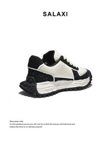Baskets plateforme tendance 2026 en polaire Teddy, confortables et chaudes, couleur Panda noir et blanc, semelle épaisse, vente en gros - Product Image 5