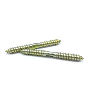 Good Quality M6 Dowel Screw Double Threaded Double Ended Wood Screw