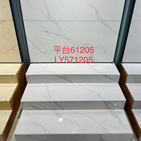 Matériaux de construction, prix bas, meilleure qualité, carrelage en porcelaine pleine masse effet marbre 470x1200mm pour marches d'escalier