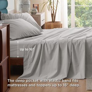 Cloudland moderno tessuto 100% cotone doppio <span class=keywords><strong>Set</strong></span> 4 pezzi Queen Size 300 filo - Product Image 3