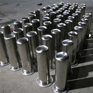 Borne de stationnement <span class=keywords><strong>amovible</strong></span> en métal pour allée extérieure, sécurité foule Véhicule Crash Road Barrière de circulation en acier inoxydable - Product Image 5