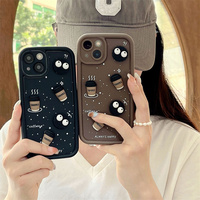 Coque de téléphone souple en TPU pour iPhone 17 Pro, motif dessin animé café mignon, compatible avec iPhone 17, 16, 15, 14, 13, 12, 11 Pro Max, Xs, Xr, Xs Max, 7, 8