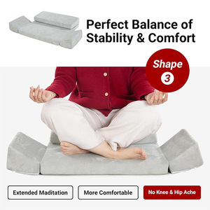 Custom Meditation Mat High Density Sponge <b>Support</b> Folding Yoga Pilate Cushion For Leg Pain Relief Futon Floor Mat - Product Image 5