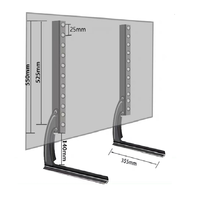 Hochwertiger individueller tv-ständer modern mit montage 36-75 zoll tv fernseher wasserdichter tisch stahl schreibtisch bildschirme für lkw d702