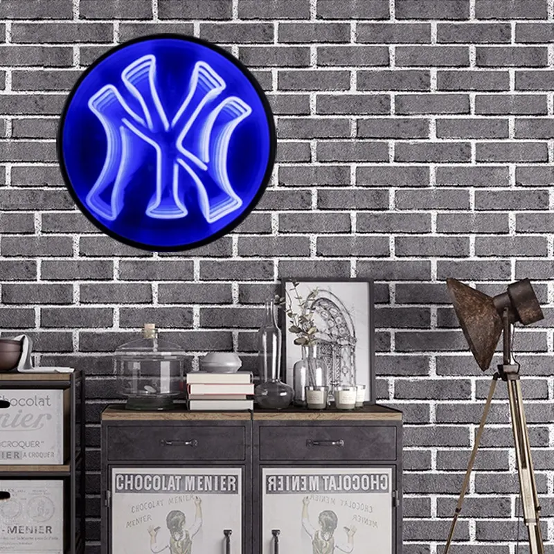 Nuovo prodotto al neon infinity acrilico lettere al neon New York Yankee logo led luci al neon insegne per interni all'aperto