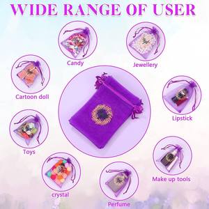 Bolsa de malla personalizada de fábrica para regalo, bolsa de almacenamiento de joyas, bolsa de embalaje para fiestas, bolsa práctica para dulces y lápices labiales - Product Image 4