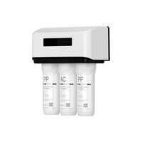Système de purification d'eau par osmose inverse RO domestique sous évier, 75 GPD, 5 étapes de filtration, sans réservoir, électrique, autonettoyant