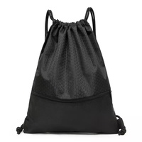 Vente en gros de sac à dos à cordon en polyester 420D personnalisé sac à cordon personnalisable avec logo