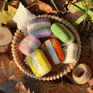 Jabón Artesanal de Fieltro de Lana, Exfoliante Natural, para Limpieza Corporal, Jabón Artesanal para Spa y Regalo, Ecológico, Sin Desperdicio - Product Image 2