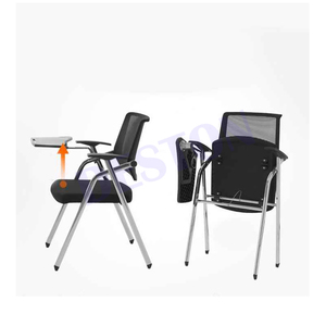 <strong>Study</strong> Student <strong>Chair</strong> with Writing Pad Training <strong>Chair</strong> Adjustable Armrest Classroom School Folding for Meeting - Product Image 5