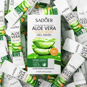 Saoer – masque facial rafraîchissant à l'aloe vera, gel éclaircissant et hydratant au collagène