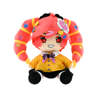 Peluche personnalisée avec broderie exquise, peluche anime, jouet en peluche en coton, peluche coiffée, commande en gros, usine