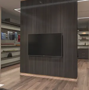 Qide không thấm nước bền hạt gỗ kết cấu tường trang trí PVC Laminate phim cho đồ nội thất