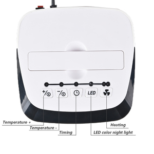<span class=keywords><strong>espacio</strong></span> de escritorio eléctrico con luz LED RGB/exhibición <span class=keywords><strong>temporal</strong></span> Digital, calentador de ventilador eléctrico práctico - Product Image 4
