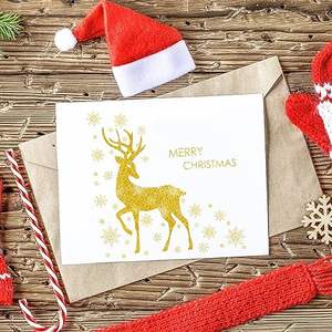 Papier cartonné épais à thème paillettes rouge, vert, or, argent pour la création de cartes de Noël, les arts et l'artisanat, les invitations - Product Image 6