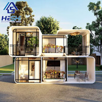 Nouvelle conception de maison préfabriquée moderne et mobile de type Apple à vendre, maison préfabriquée portable de 20 pieds et 40 pieds, pod de bureau, conteneur extérieur