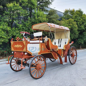 Carruaje Eléctrico de Alta Calidad Color Madera, 6 Asientos, para Bodas, Carruaje de Caballos, Vehículo Eléctrico, Transporte Especial - Product Image 6