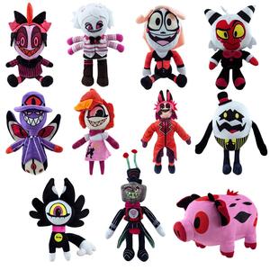 Nouveau dessin animé peluche ange Helluva patron Figure Alastor poupée Hazbin hôtel jouets en peluche pour les enfants - Product Image 1