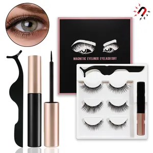 2021 new arrival magnetic mink eyelashes eyelash vendor private label customized boxes magnet