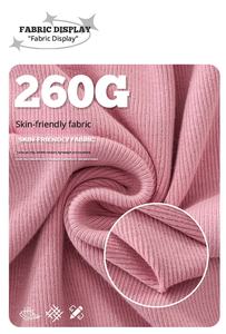 T-shirt moulant à <span class=keywords><strong>col</strong></span> montant extensible 260G pour <span class=keywords><strong>femme</strong></span>, <span class=keywords><strong>manches</strong></span> <span class=keywords><strong>courtes</strong></span>, <span class=keywords><strong>sous</strong></span>-vêtement tendance - Product Image 6