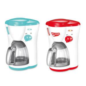 Machine à café électrique de simulation à piles rouge et verte pour jeu d'imitation, jouet cafetière Moka pour enfants, cadeau pour jeu de rôle en cuisine - Product Image 1