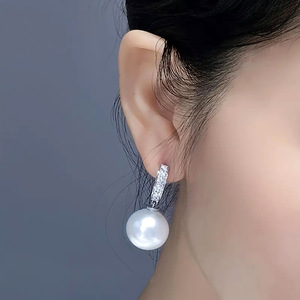 Orecchini con Perle Simulate in Stile Barocco per Donne, Eleganti Gioielli da Sposa alla Moda - Product Image 3