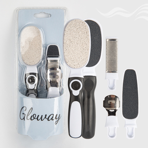 A prezzi accessibili Set di Pedicure professionale 4 In 1 Kit per la cura del <span class=keywords><strong>piede</strong></span> Multi-funzionale strumento di rimozione dei calli con 4 testine sostituibili - Product Image 1