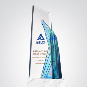 Trofeo LiuLi de cristal de alta calidad, premio de nuevo Color, logotipo personalizado grabado, béisbol, balonmano, deportes, recuerdo UV, empresas de seguros - Product Image 2