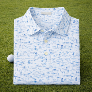 เสื้อโปโลกอล์ฟ OEM คุณภาพสูง แห้งเร็ว ไม่หดตัว เหมาะสำหรับกิจกรรมกลางแจ้ง ผลิตจากผ้าโพลีเอสเตอร์ 88% สแปนเด็กซ์ 12% รับสกรีนโลโก้ - Product Image 1