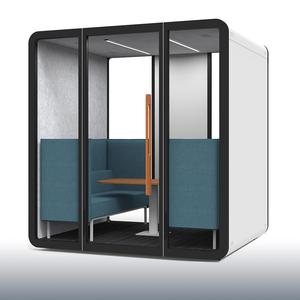 Cabine de travail insonorisée préfabriquée Salle insonorisée acoustique Salle de réunion sonore amovible - Product Image 1