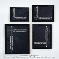 Marco de Fotos Europeo Dorado Minimalista Personalizado Ecológico de Bajo MOQ, Arte de Pared de Madera Impreso en Relieve Hecho a Mano, Decoración de Pintura