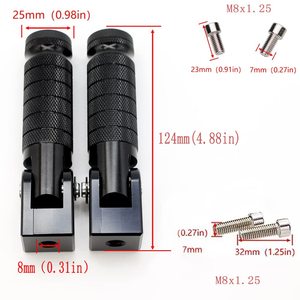 Repose-pieds pliables universels pour moto et vélo, pliables à 90 degrés, pour moto électrique, vélo électrique, <span class=keywords><strong>Super73</strong></span> <span class=keywords><strong>S2</strong></span>/ZX/RX/R/S - Product Image 2