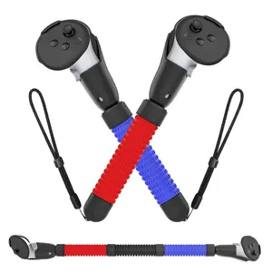 Controladores <span class=keywords><strong>VR</strong></span> Mango de palo largo Dual para Meta Quest 3 Sword Juegos de mesa de tenis Agarre de golf Jugar <span class=keywords><strong>Beat</strong></span> <span class=keywords><strong>Saber</strong></span> Juegos Accesorios - Product Image 1