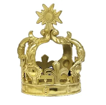 Corona decorativa prodotto di vendita caldo di lusso regina e re corona di buona qualità regine fascinator