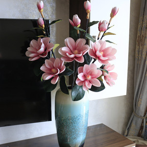 V19 Flores Artificiales <span class=keywords><strong>de</strong></span> Magnolia Realistas y Económicas, <span class=keywords><strong>Orquídeas</strong></span> <span class=keywords><strong>de</strong></span> Látex EVA, Flores Artificiales <span class=keywords><strong>de</strong></span> Magnolia Realistas para Decoración del Hogar - Product Image 3