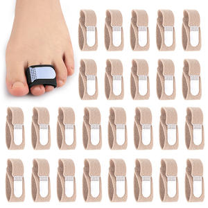 通気性のある昼/夜小さな布ストリップつま先分離器男性女性ストリップミドルつま先ストレッチャー包帯オーバーラップつま先アドレス親指 - Product Image 4