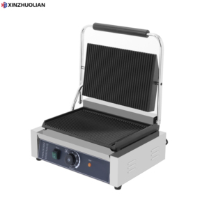 Nouvelle machine à <span class=keywords><strong>panini</strong></span> automatique commerciale 110/220V, gril électrique en acier inoxydable avec revêtement antiadhésif et minuterie - Product Image 3